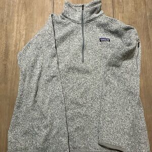 Women’s Patagonia Gray Better Sweater Quarter-Zip Pullover